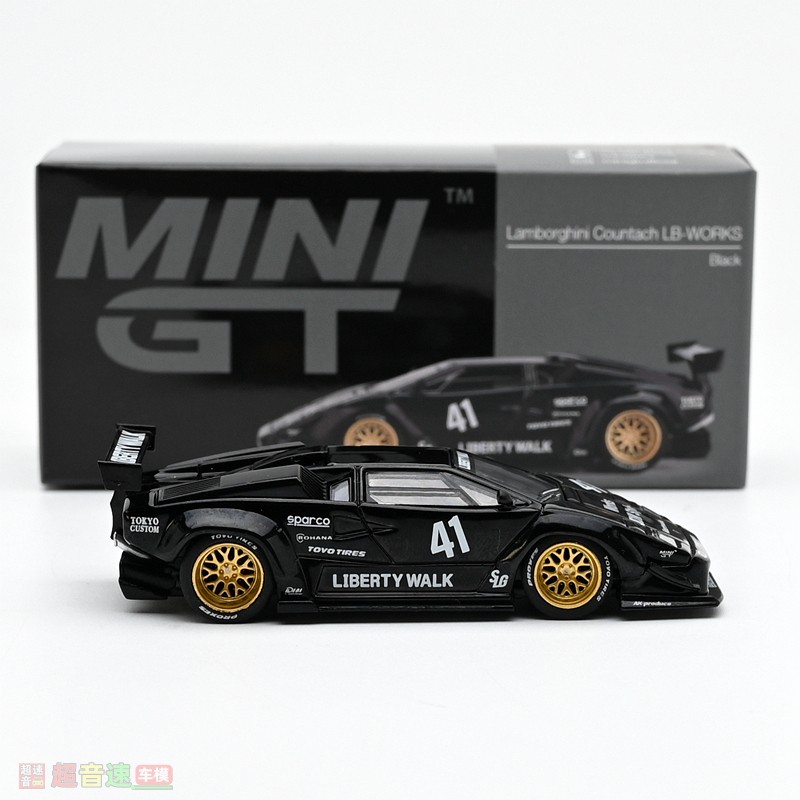 1:64 Lamborghini Countach with Liberty Walk Wide Body Kit Die Cast Car Model