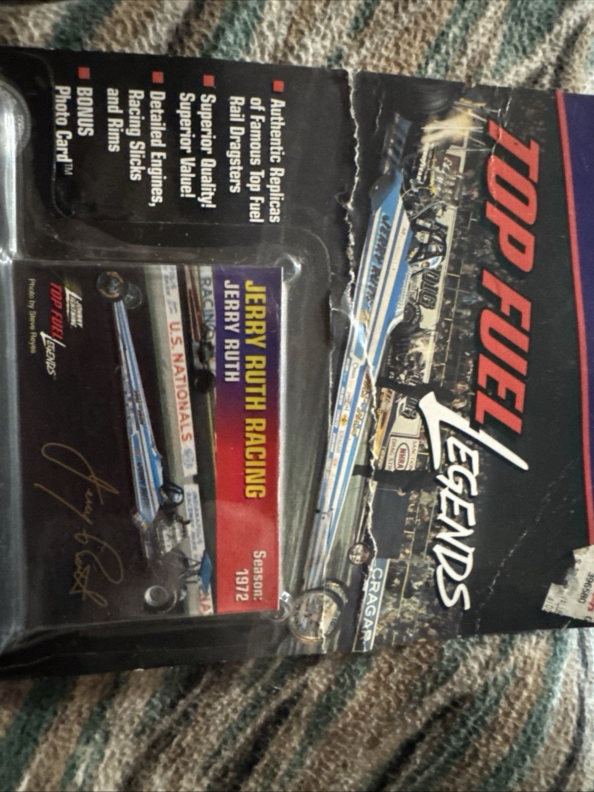 Johnny Lightning Jerry Ruth Racing NHRA Top Fuel Legends Dragster Diecast New