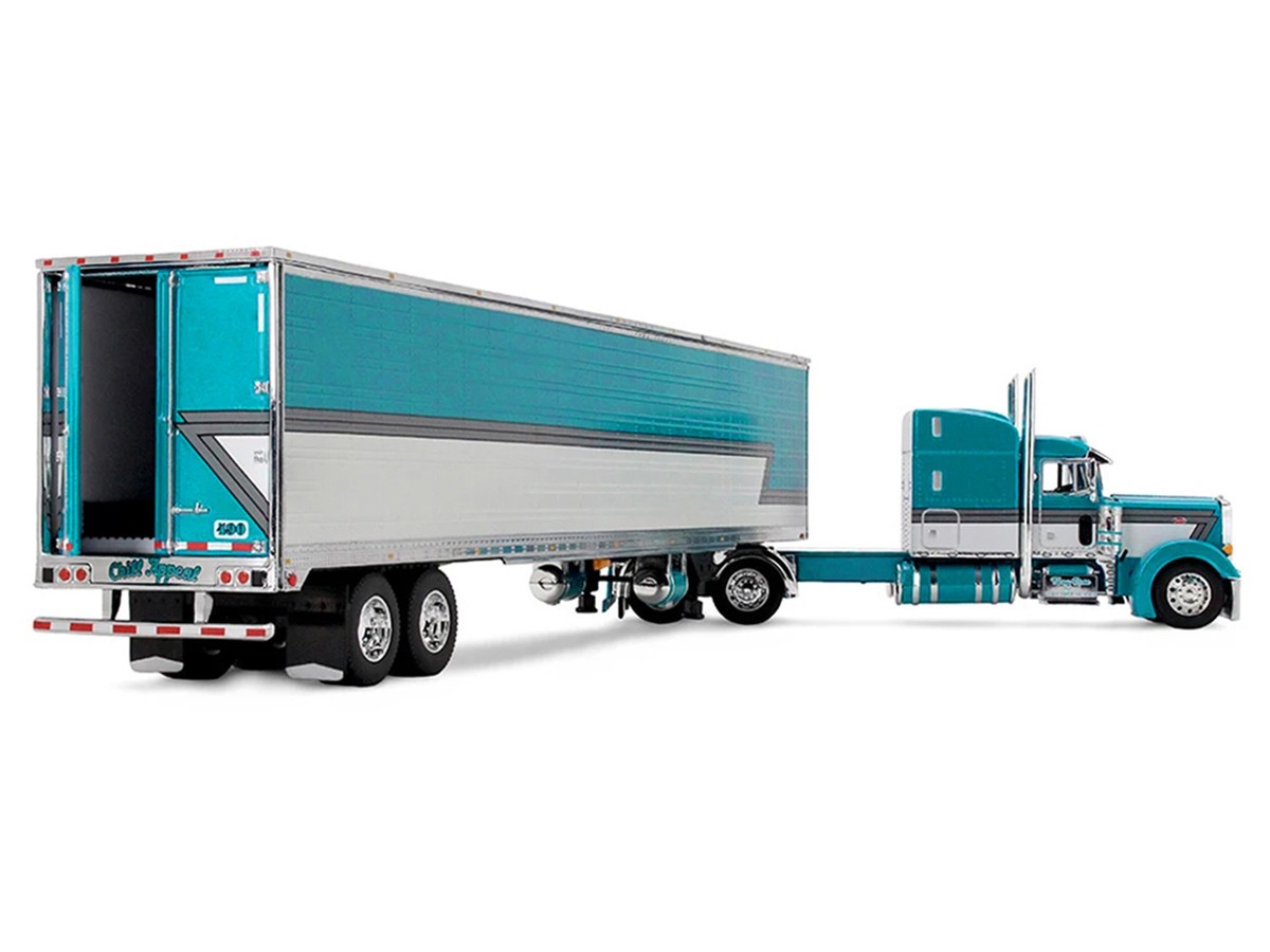 First Gear 1/64 Diecast Trucks Peterbilt 379 with 63″ and 53′ Utility Trailer