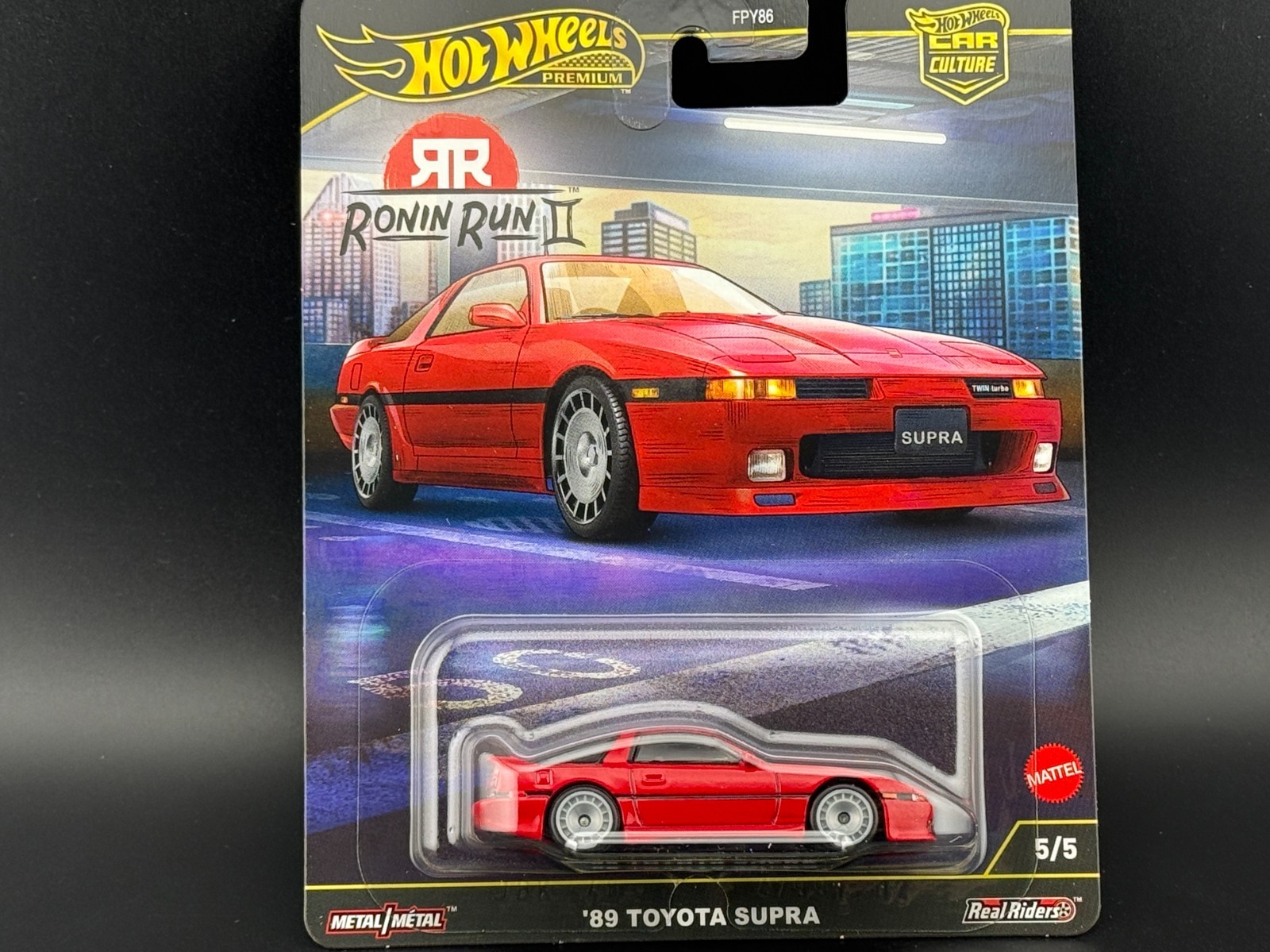 Hot Wheels 89 Toyota Supra MKIII Red Ronin Run 2 FPY86-961 M 1/64