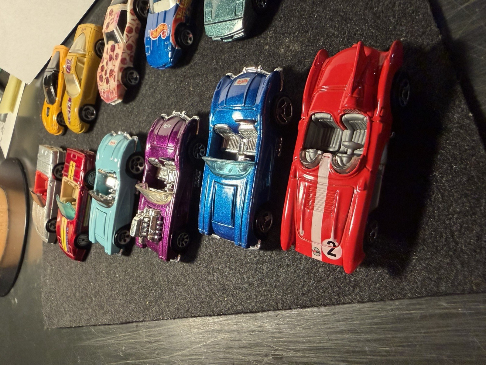 Hot Wheels LOT of 11 Corvette cars loose-all diff see photos please