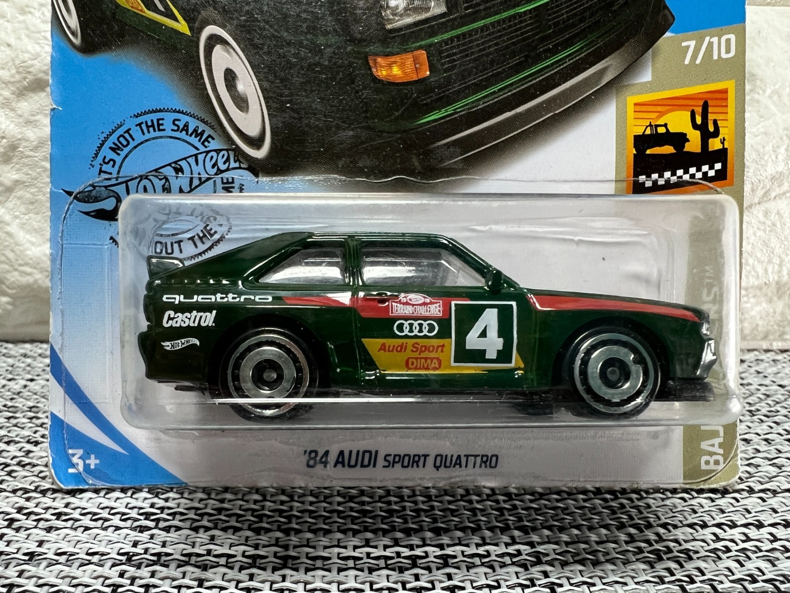 Hot Wheels Baja Blazers 7/10 ’84 Audi Sport Quattro 43/250 Green
