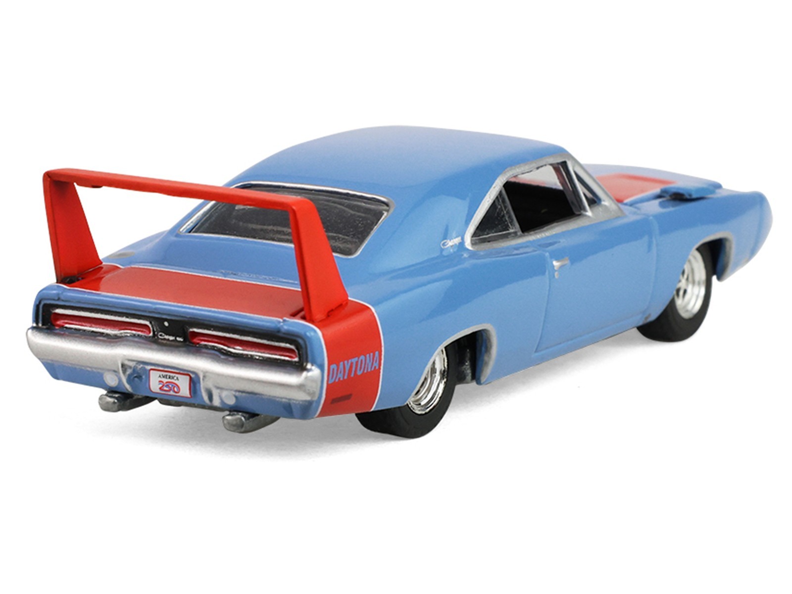 1969 DODGE CHARGER DAYTONA BLUE “AMERICA 250” 1/64 DIECAST BY GREENLIGHT 28180 F