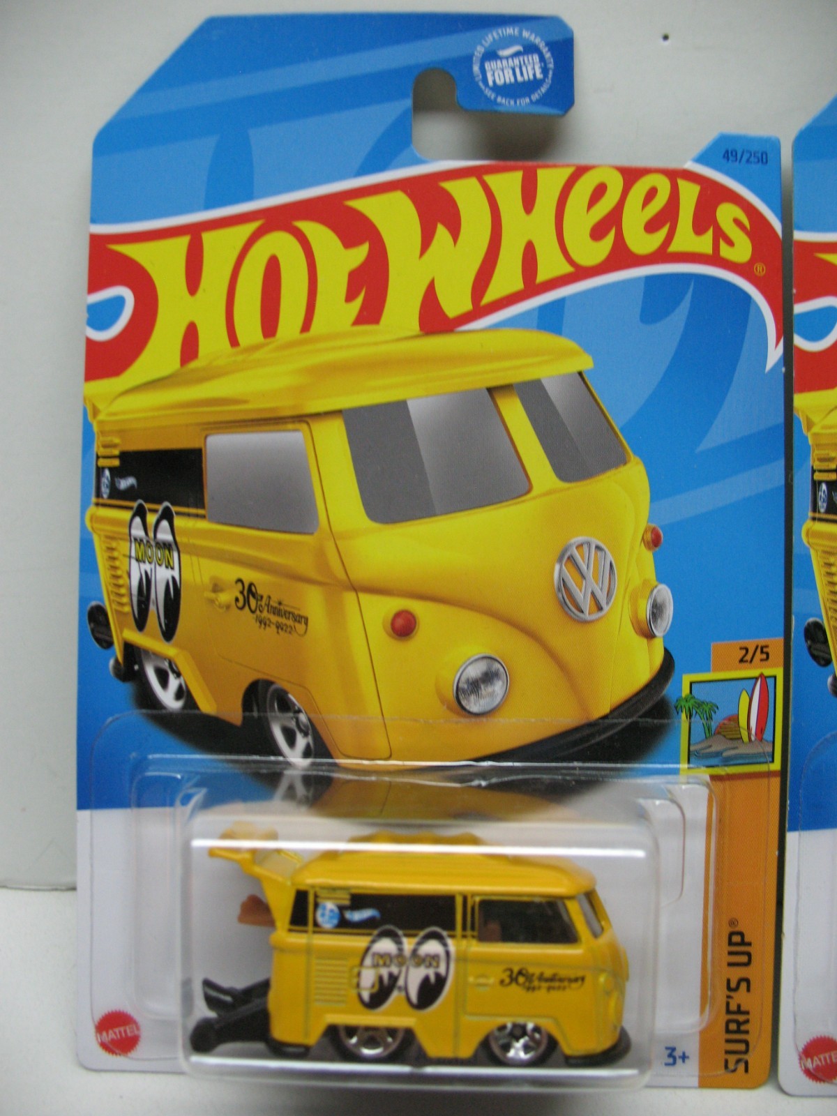 Lot Of 2 Hot Wheels Kool Kombi Moon Eyes Yellow Surf’s Up