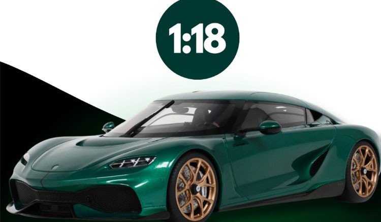 2024 Koenigsegg Gemera (GT888) Racing Green 1/18 scale model by GT Spirit (New)