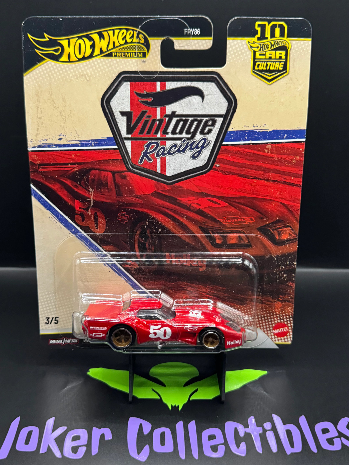 Hot Wheels Premium Car Culture 2026 Vintage Racing ’76 Greenwood Corvette # 3/5