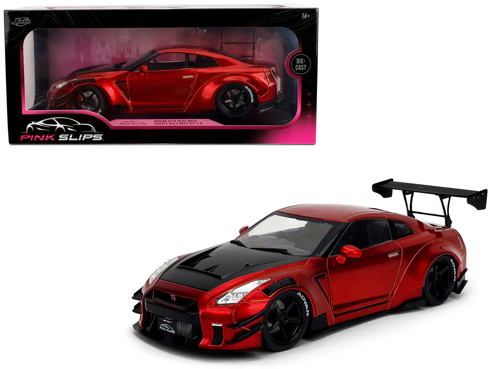 Nissan GT-R (R35) Liberty Walk Body Kit 2.0 RHD (Right Hand Drive) Red Metallic