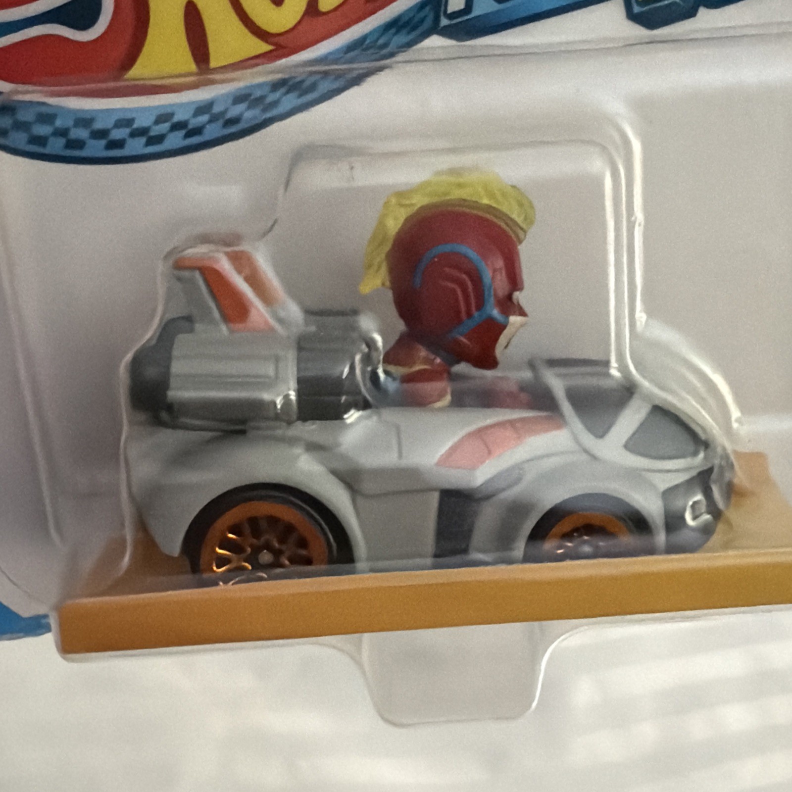 2023 Hot Wheels Marvel Racer Verse Captain Marvel Gray New on Card