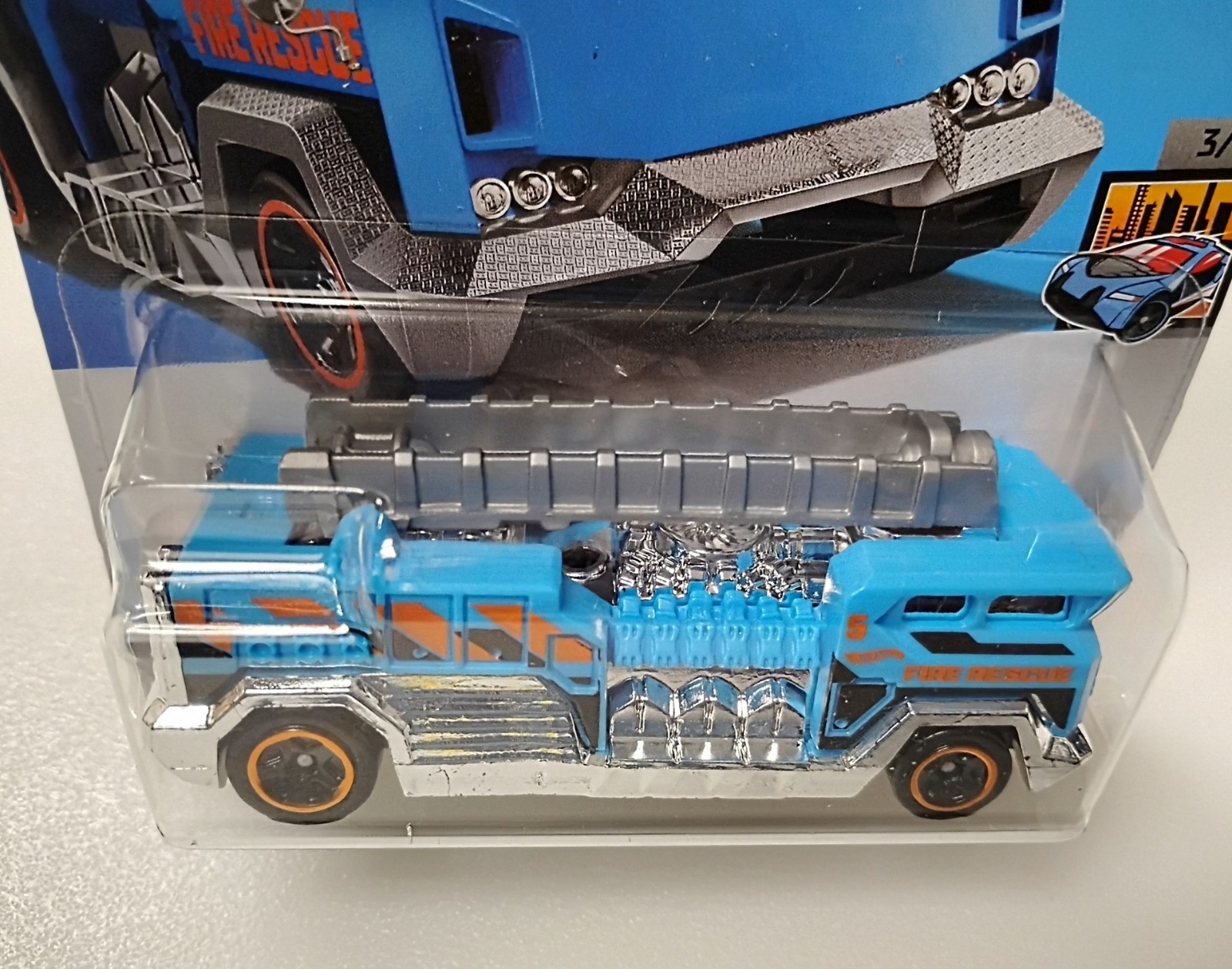 2024 Hot Wheels Blue 5 Alarm 125/250 HW Metro 3/10
