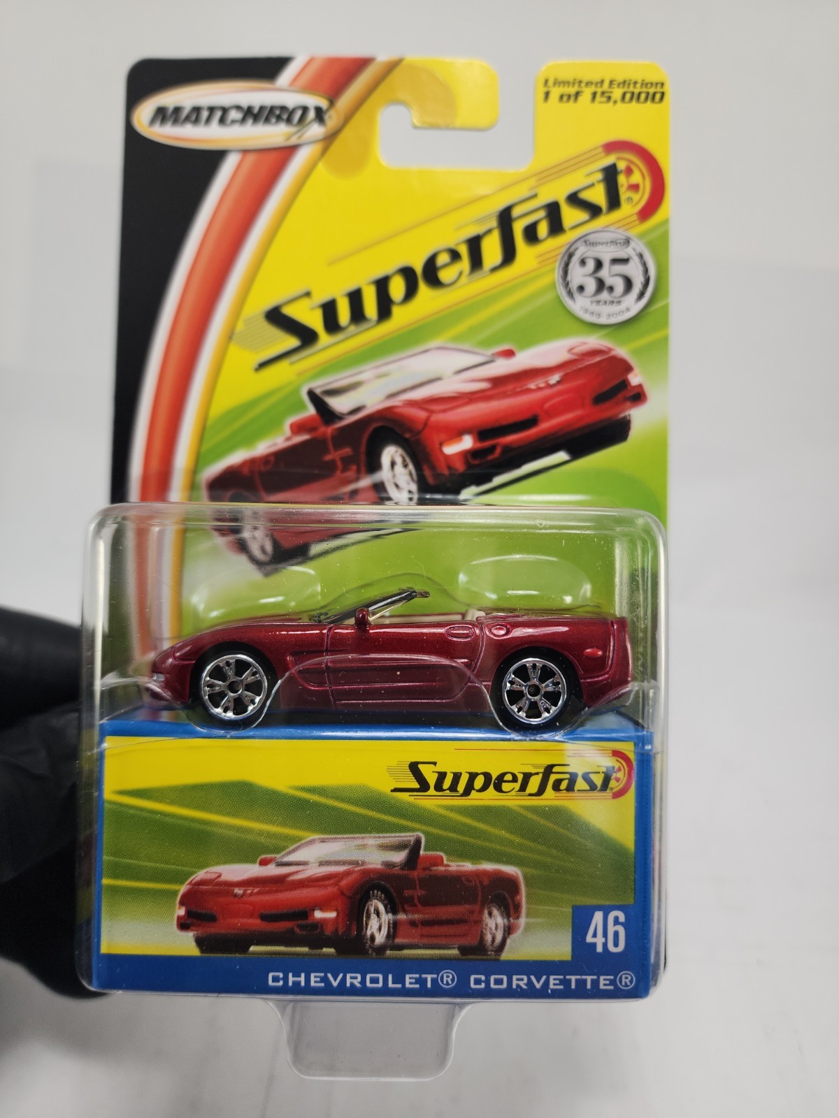 Matchbox Superfast Red 1957 Chevrolet Corvette 1:64 Diecast Red Limited New