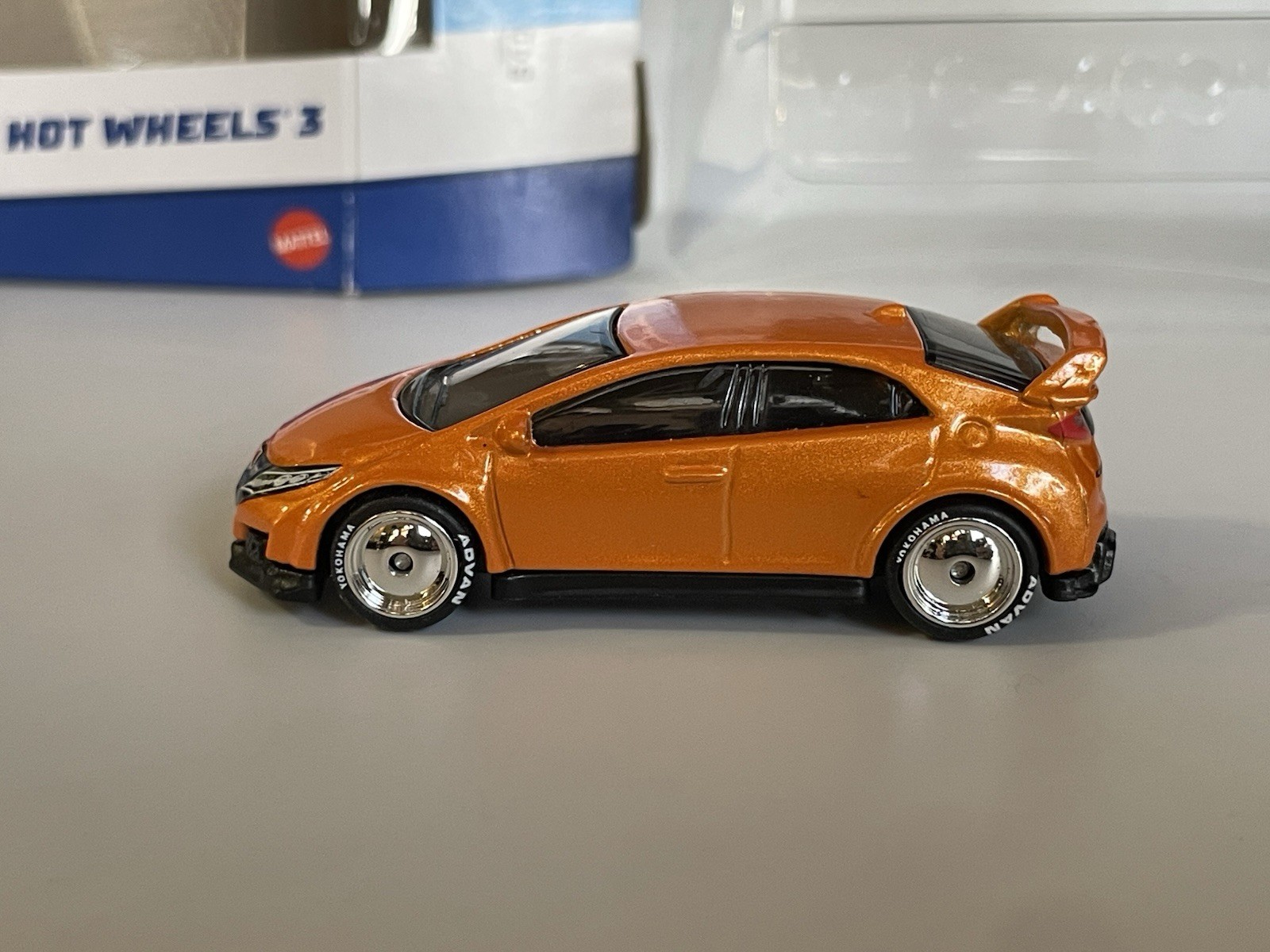 Hot Wheels Ronin Run Honda Civic Type R + CUSTOM 3 Pack (wheel swaps)