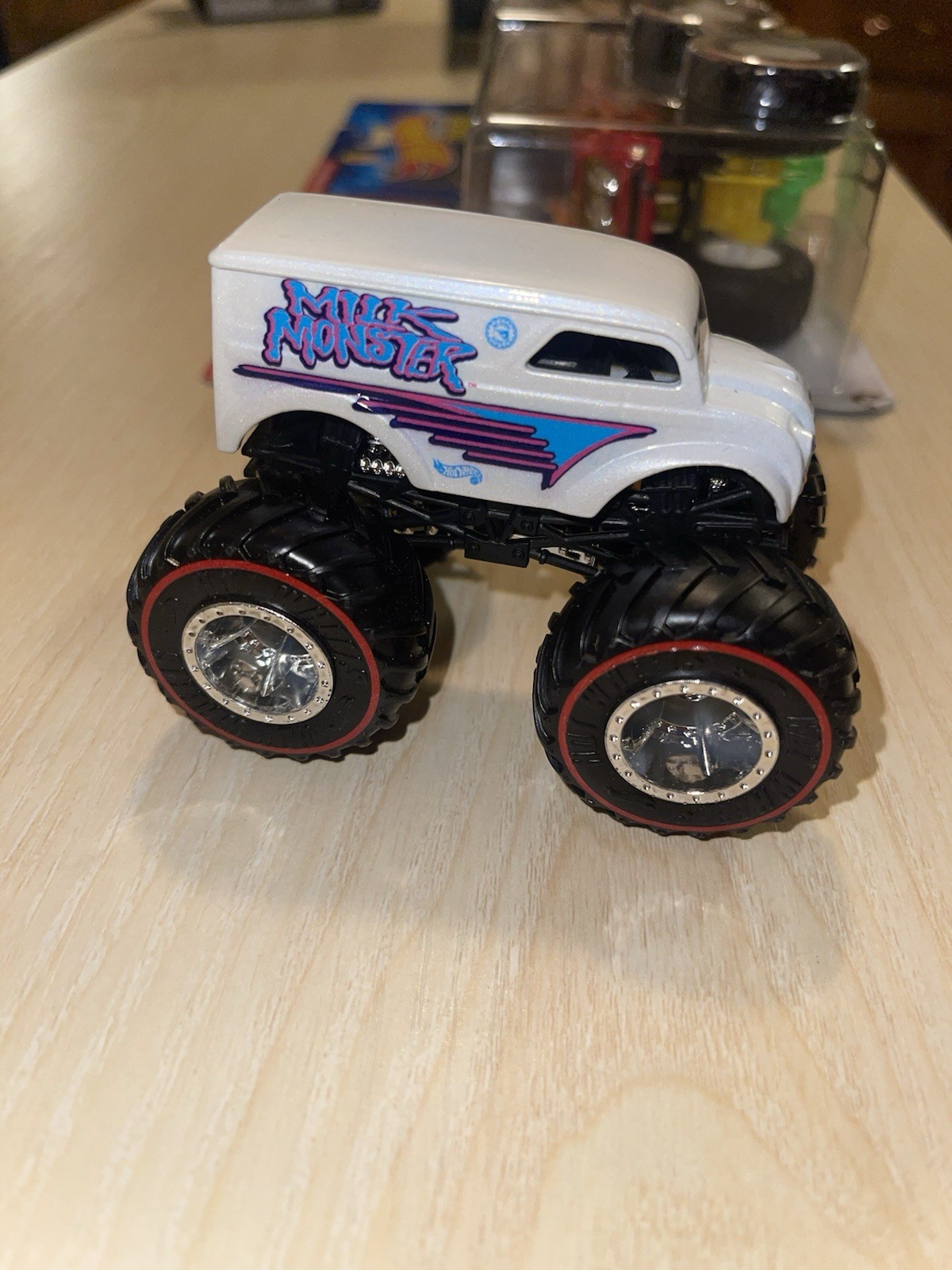 HOT WHEELS MONSTER TRUCK CHASE REDLINE LOT NIGHT SHIFTER MILK MONSTER WILL TRASH