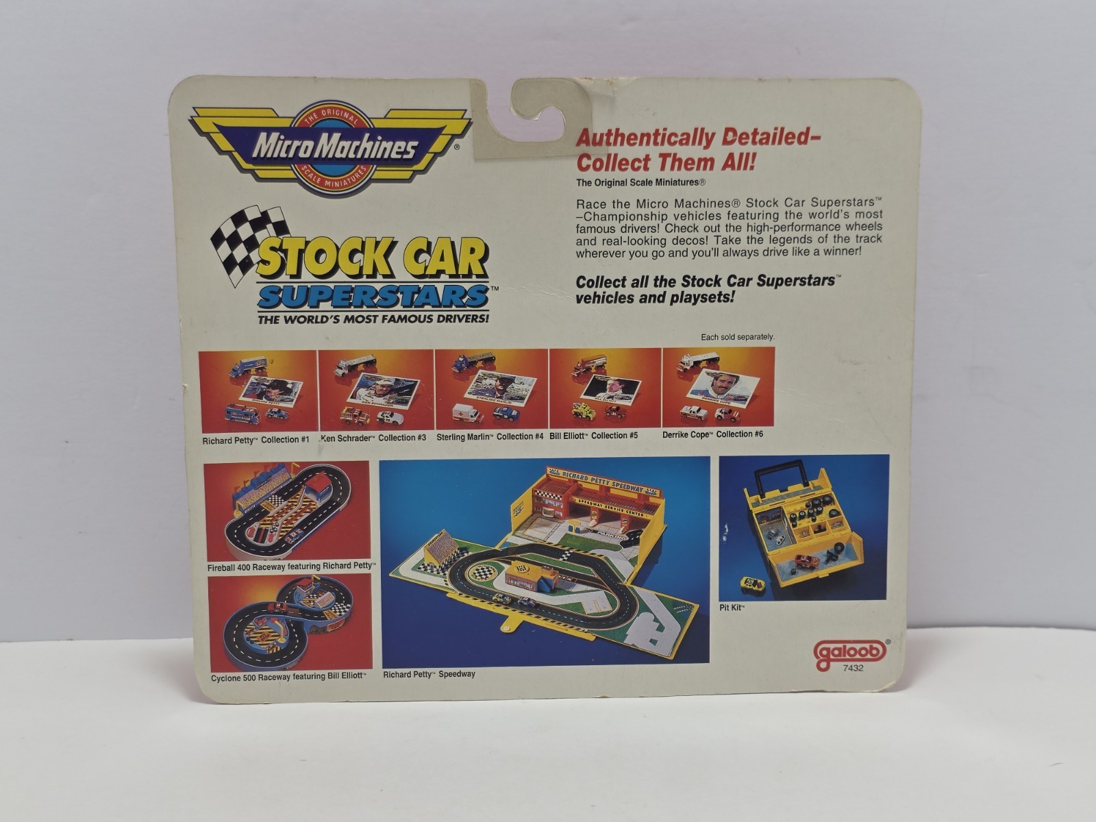 Micro Machines Stock Car Superstars Richard Petty Race Team STP Set New Sealed