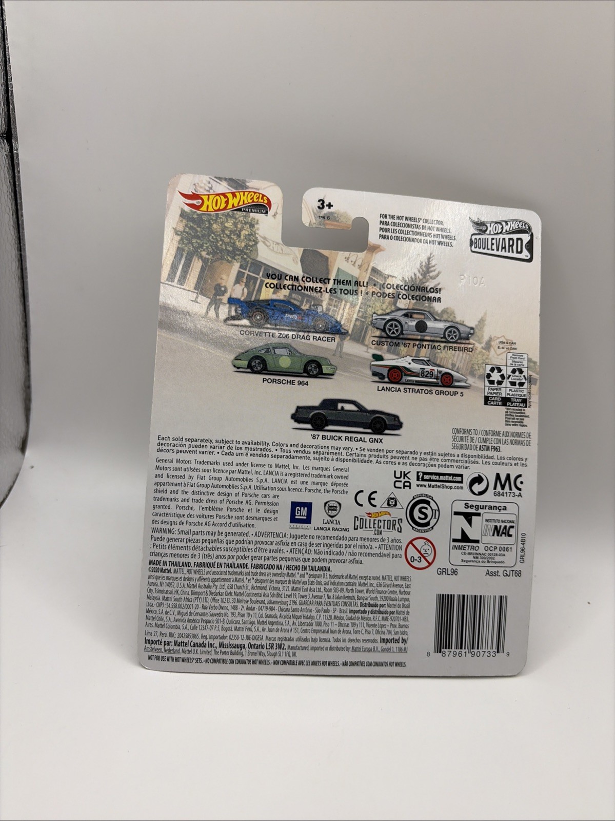 Hot Wheels Premium Boulevard Laughlin Corvette Z06 Drag Racer #26 Blue Z24