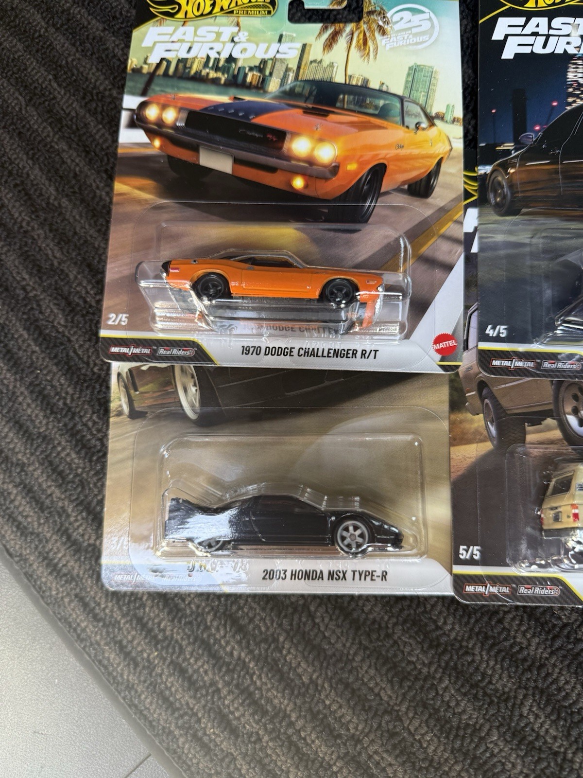 Hot Wheels Premium 25 Years of Fast and Furious 2026 Mix 3 DieCast #2, 3, 4×2, 5