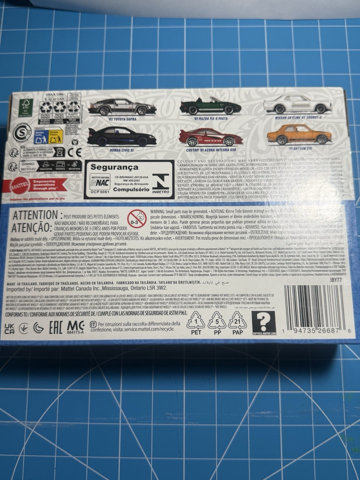 2025 Hot Wheels 6-Pack Box Set | Japanese Car Culture | Toyota | Honda | Nissan