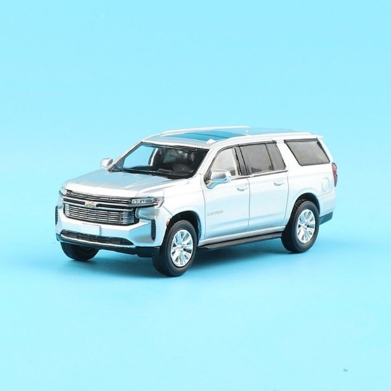Masdi 1:64 Scale Silver Suburban Full Size SUV Die Cast Model Car – High-quality