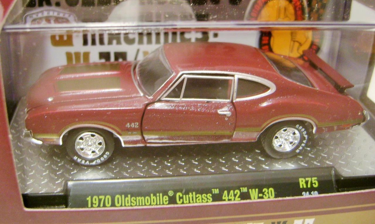 1970 ’70 OLDSMOBILE OLDS CUTLASS 442 W-30 R75 M2 MACHINES DIECAST 2024