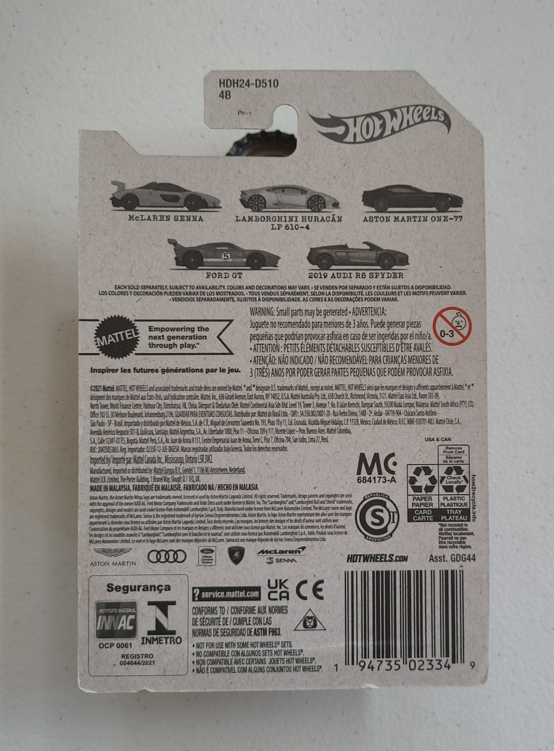 2022 Hot Wheels United Kingdom Aston Martin One-77, Black 3/5
