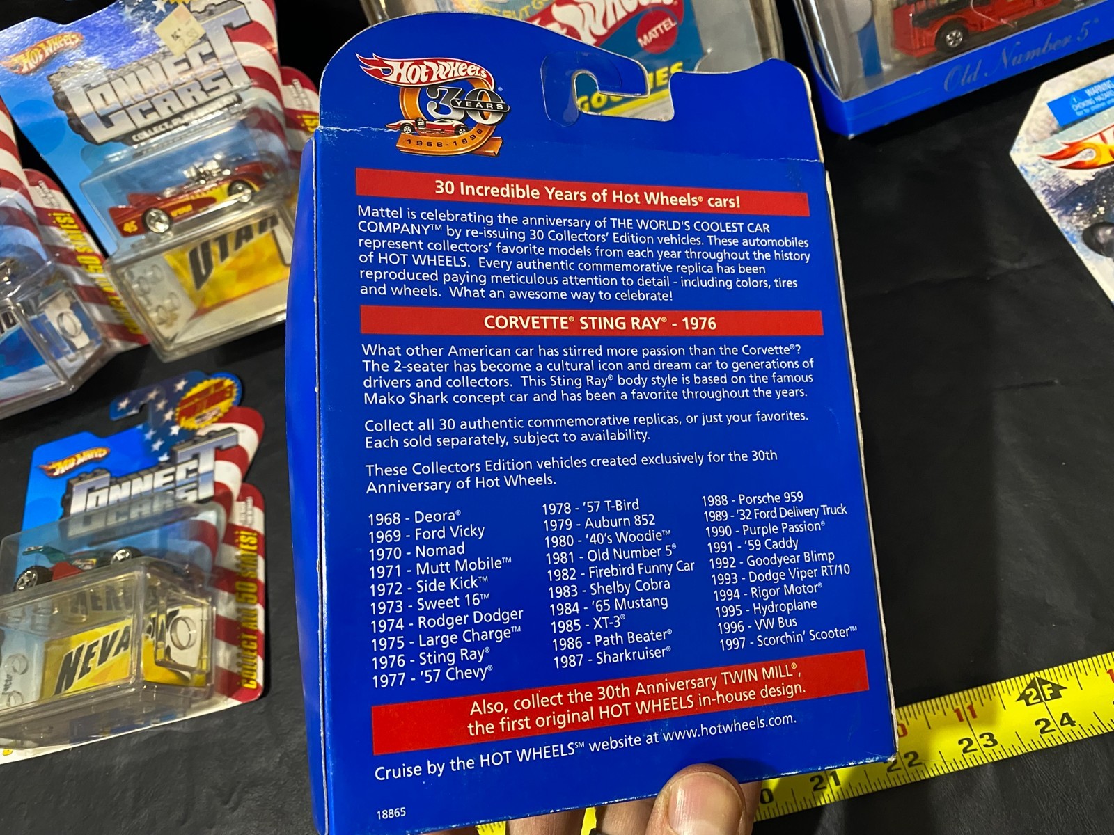 Hot Wheels 30th anniversary & Connect Cars diecast lot 1:64 w/ dragster