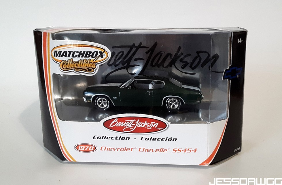 new 1970 Chevrolet Chevelle SS454 car 1:43 Barrett Jackson Matchbox Collectibles