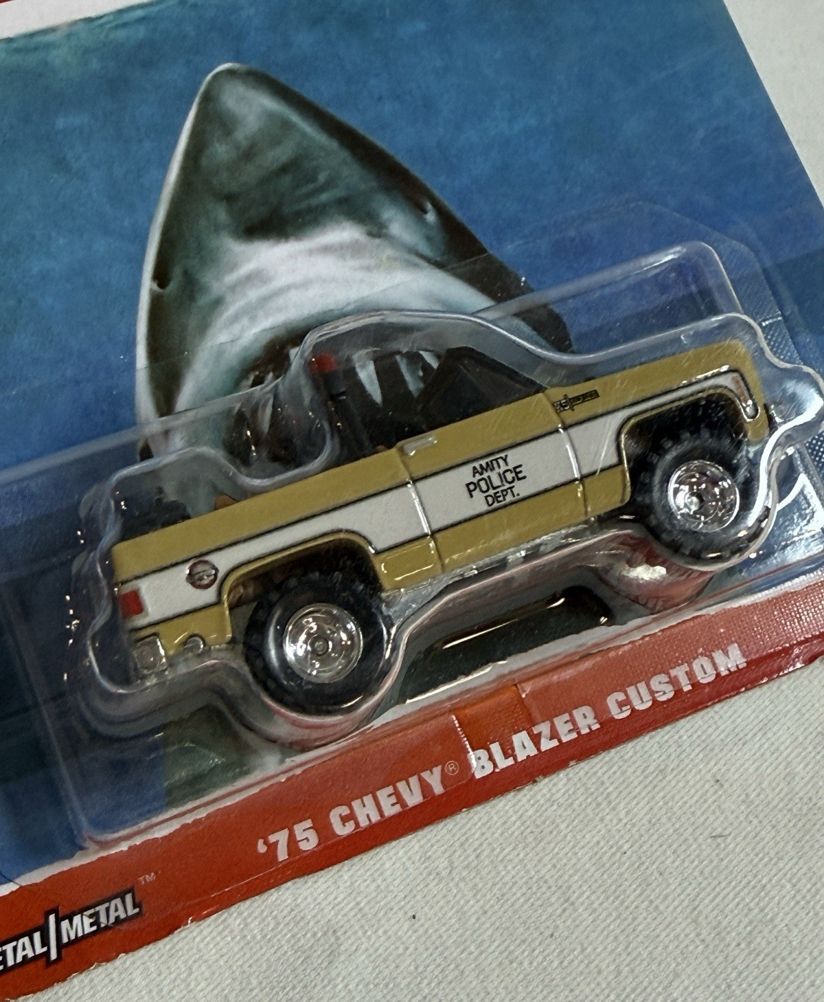 2023 Hot Wheels Jaws Movie 1975 Chevy Blazer Custom Truck Amity Police Dept.