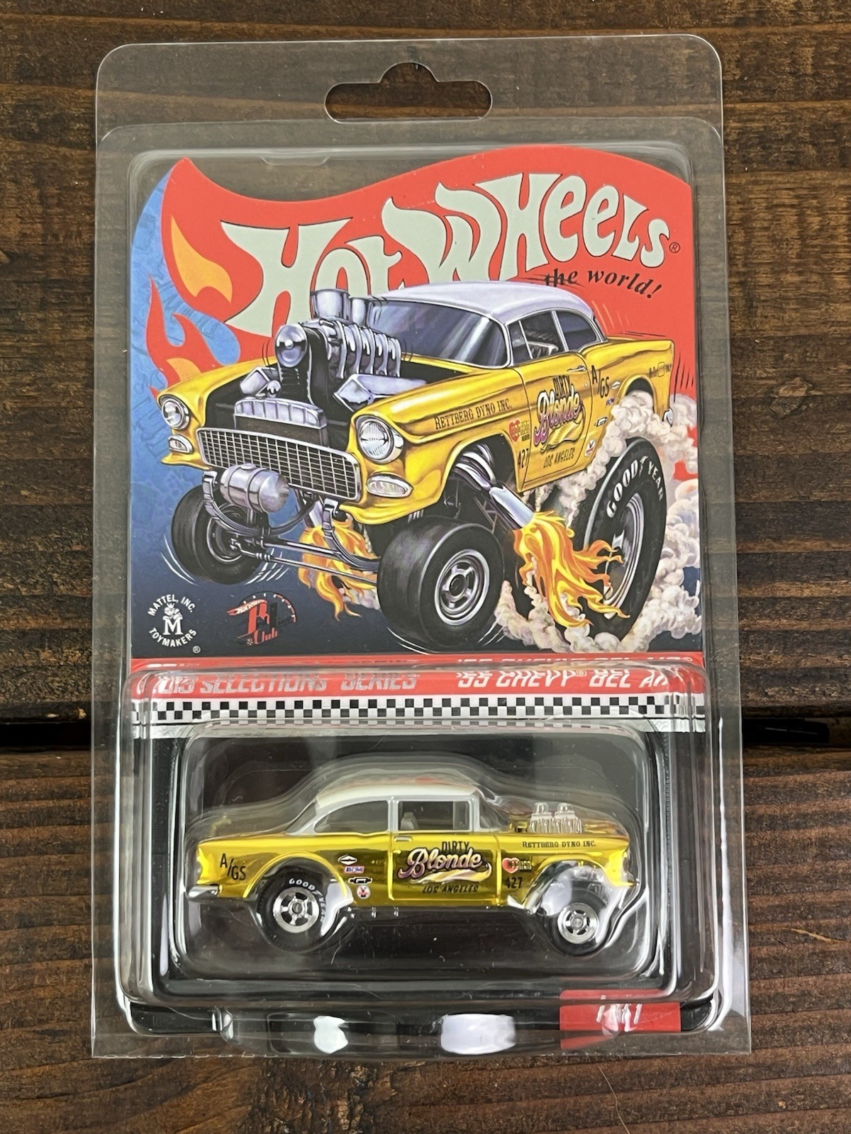Hot Wheels RLC 2019 Selections Series ’55 Chevy Bel Air Dirty Blonde Gasser