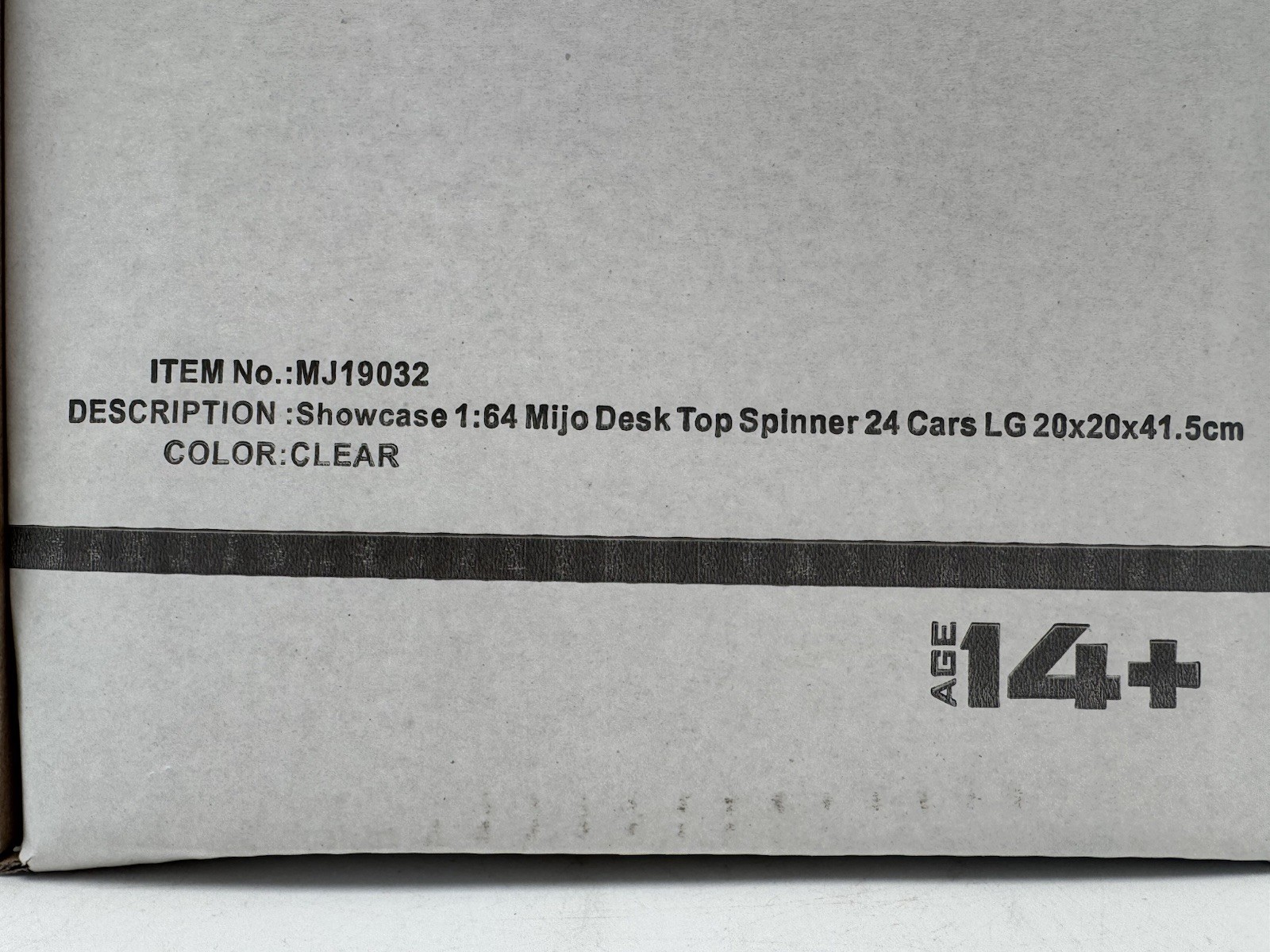 MiJo Exclusives Desk Top Spinner 24 Car Display Case-Open Box-CARS NOT INCLUDED!