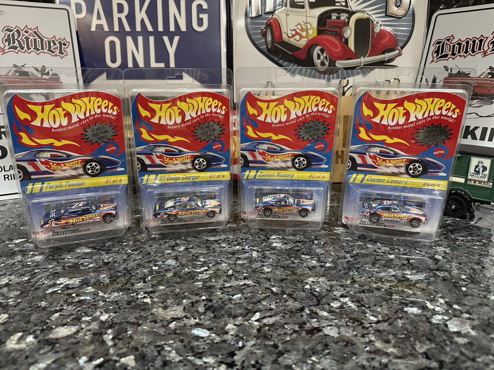 🔥🔥 Hot Wheels Ed Watts Race Team Series Set of 4 #1783/2500 🔥🔥