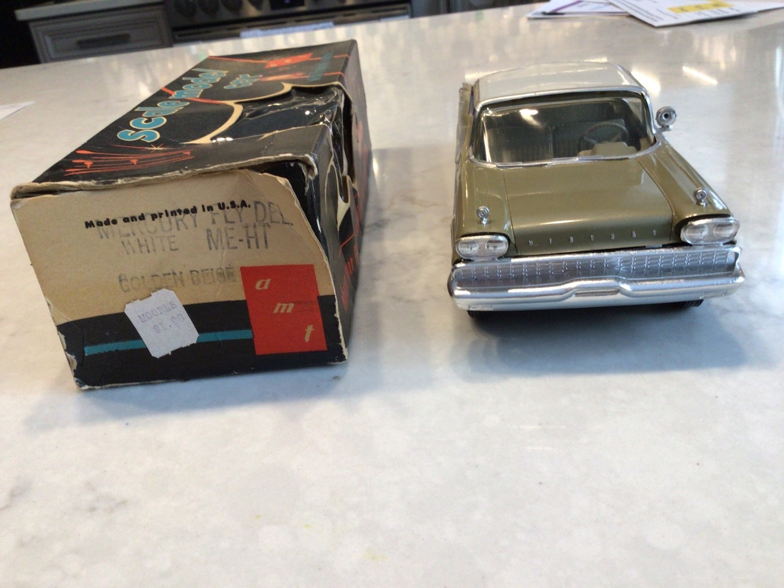 AMP 1959 MERCURY PARKLANE TWO TONE PROMO WITH FLY WHEEL IN ORIGINAL BOX