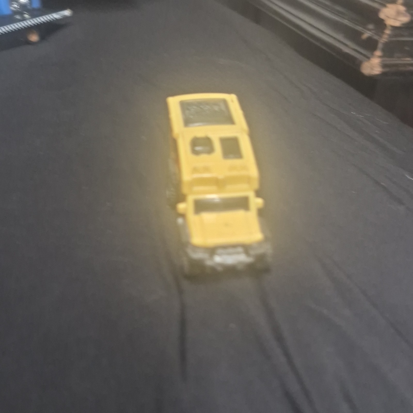 Matchbox Tan Diecast Off-Road Truck Toy Vehicle w/ Red & Black Graphics