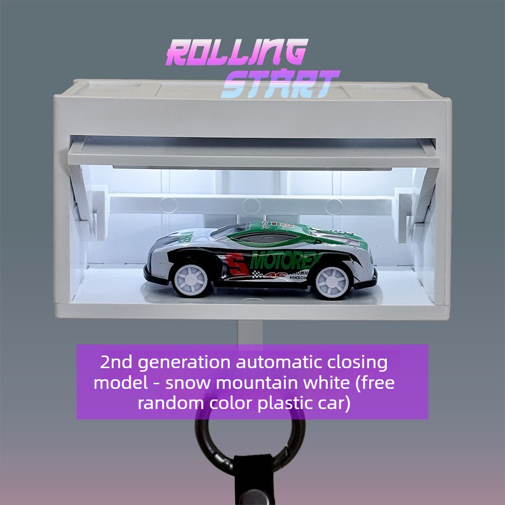 1:64 Diorama Induction Light Garage Model Key Holder Car Key Rack Display Model