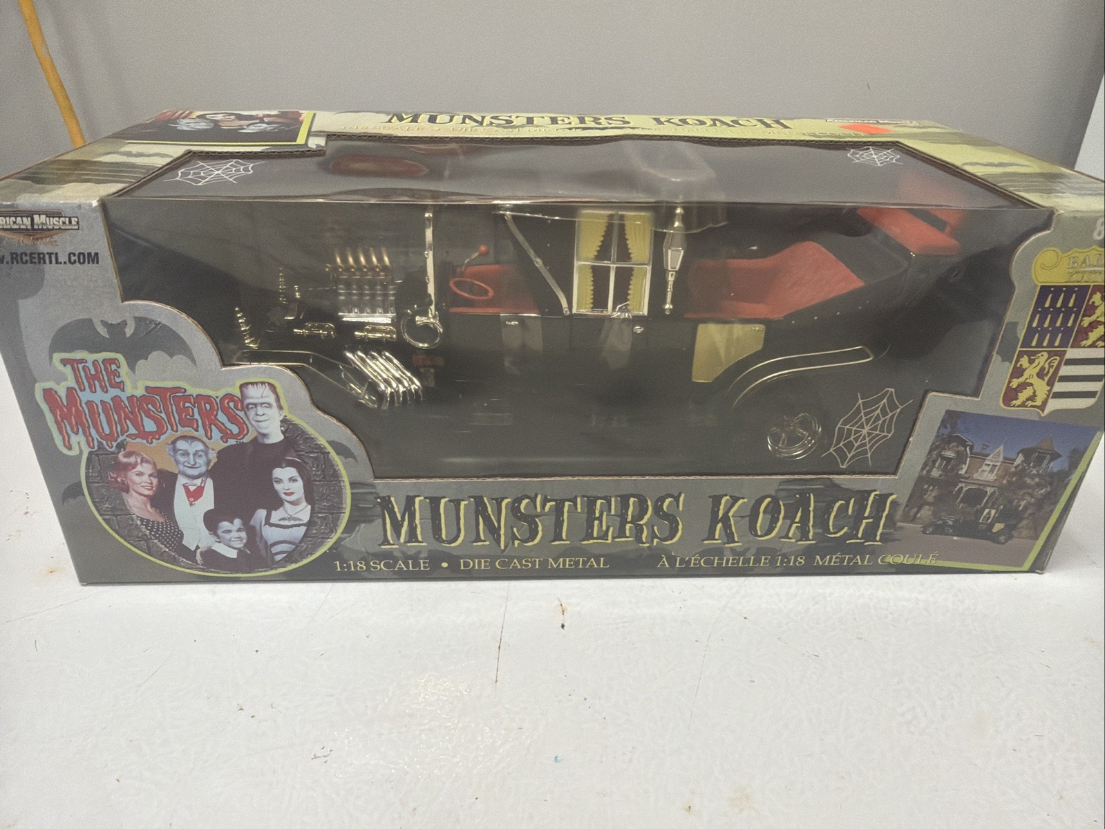 ERTL American Muscle the Munsters Koach 1/18 Scale Black, 2002