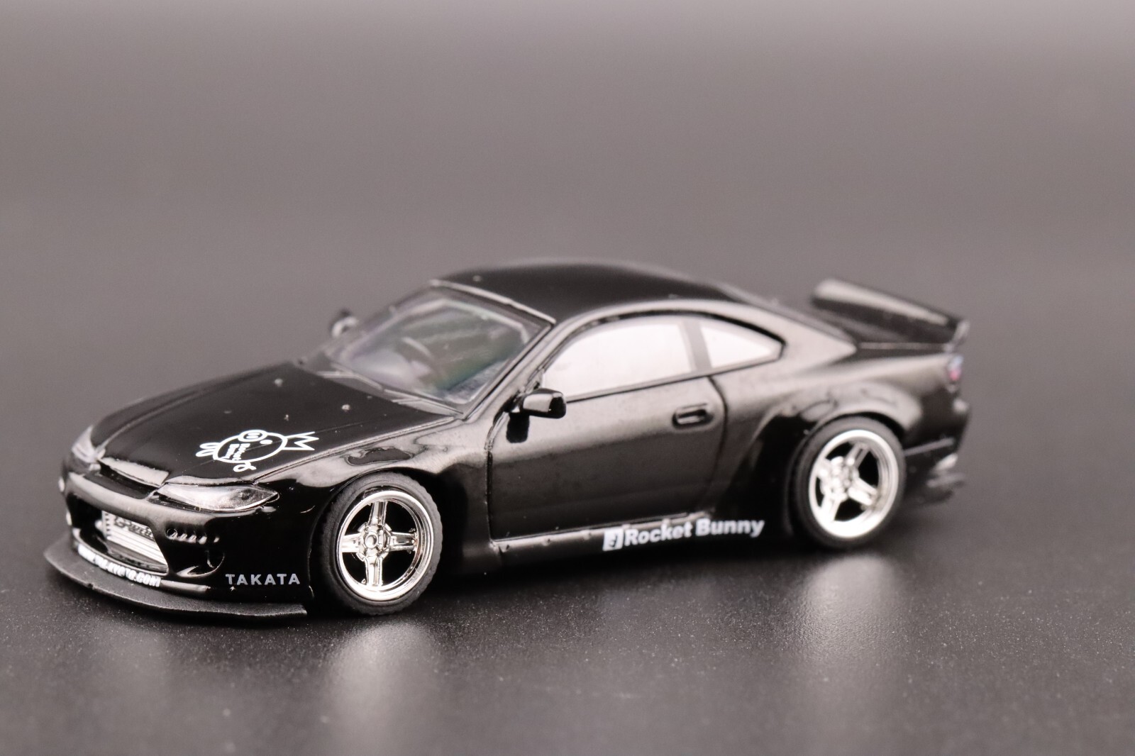 Mini GT Nissan Silvia S15 Rocket Bunny Black Pearl RHD MGT00602 1/64
