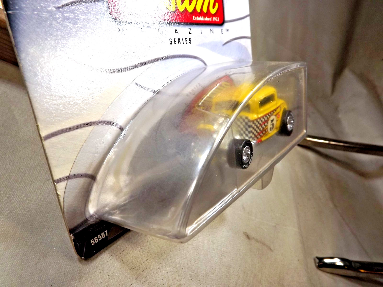 2002 Hot Wheels 100% Rod & Custom Series 1/4 ’32 FORD Yellow w/Real Riders GDYR