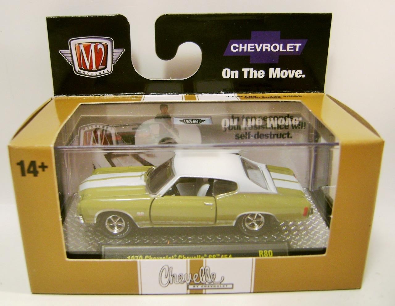 1970 ’70 CHEVROLET CHEVY CHEVELLE SS 454 R80 M2 MACHINES DIECAST 2024