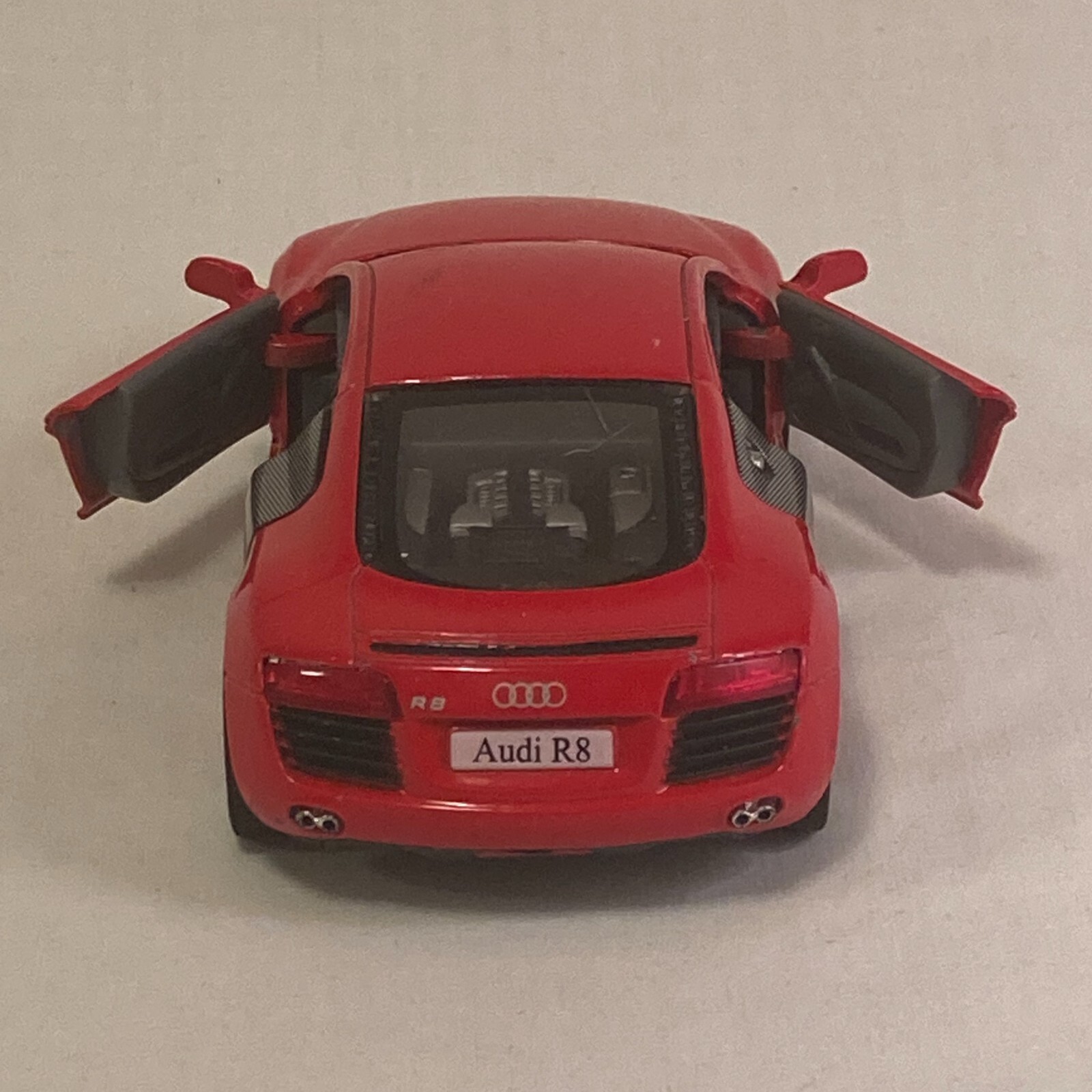 Kinsmart Audi R8 2020 Fire Engine Red Hardtop 1/36 Scale Diecast Car