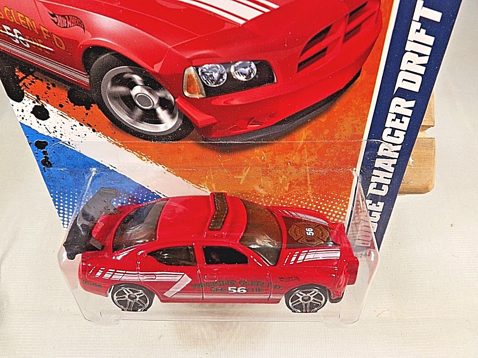 2011 Hot Wheels #170 Main Street Watkins Glen FD DODGE CHARGER DRIFT Red w/Pr5s