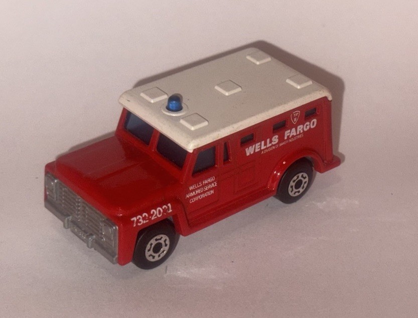 MATCHBOX LESNEY SUPERFAST Loose Armored Truck #69 (Red) (Car Has Play Wear)