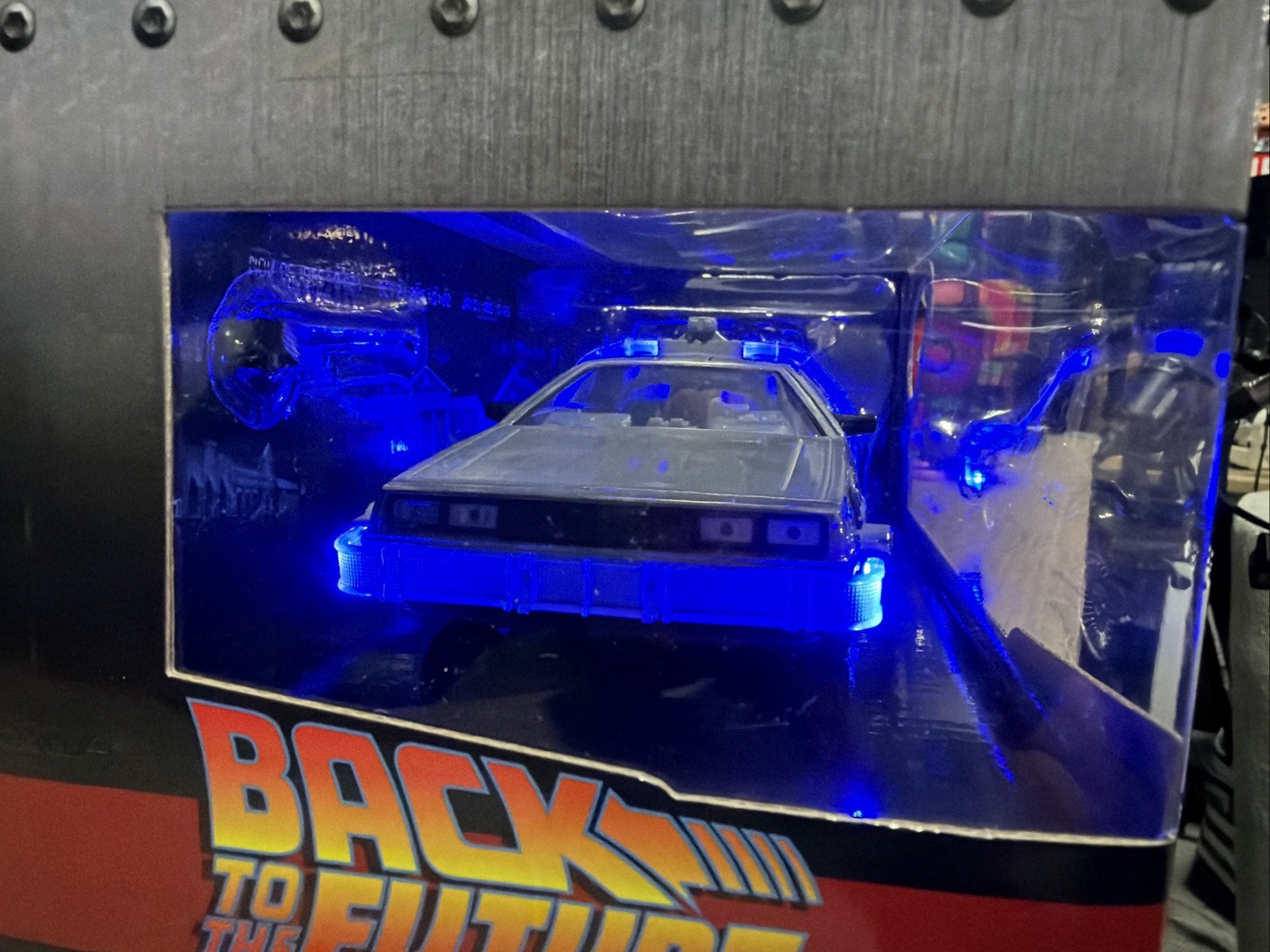 Jada Back to the Future I Classic Time Machine DeLorean light up Ships Out Fast
