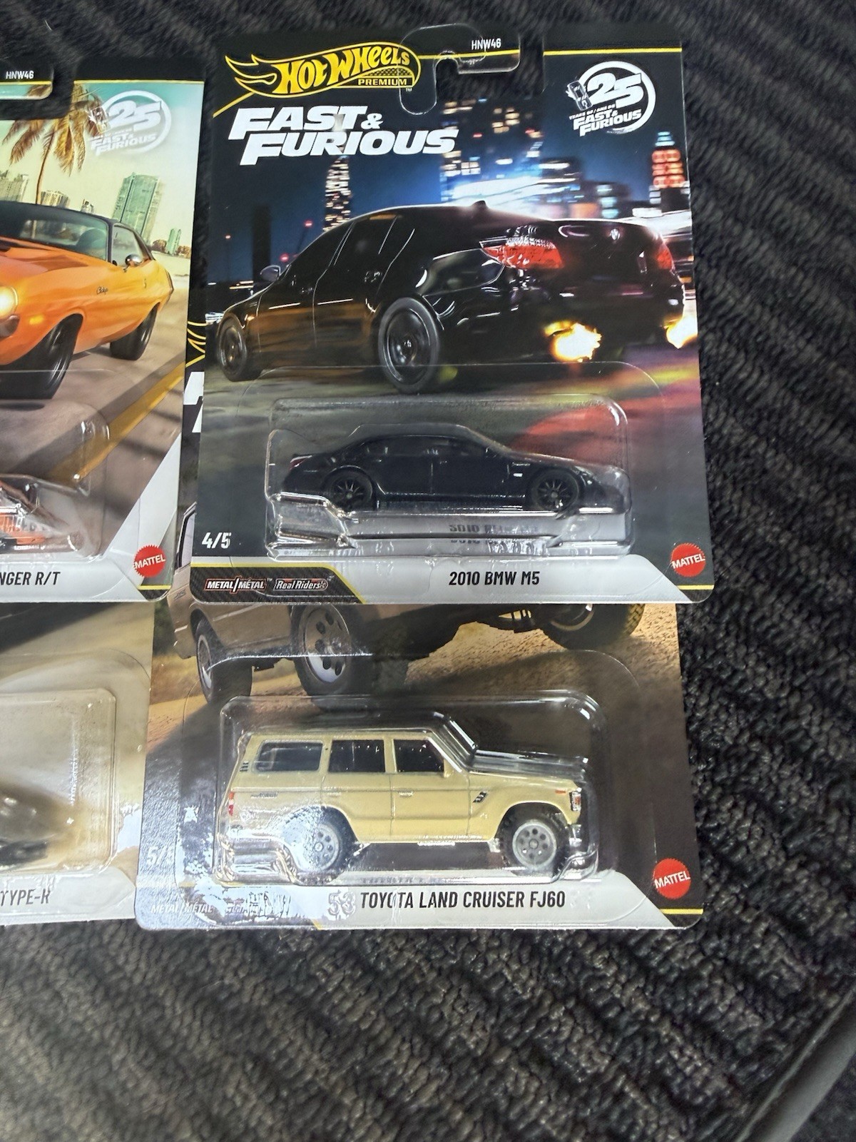 Hot Wheels Premium 25 Years of Fast and Furious 2026 Mix 3 DieCast #2, 3, 4×2, 5