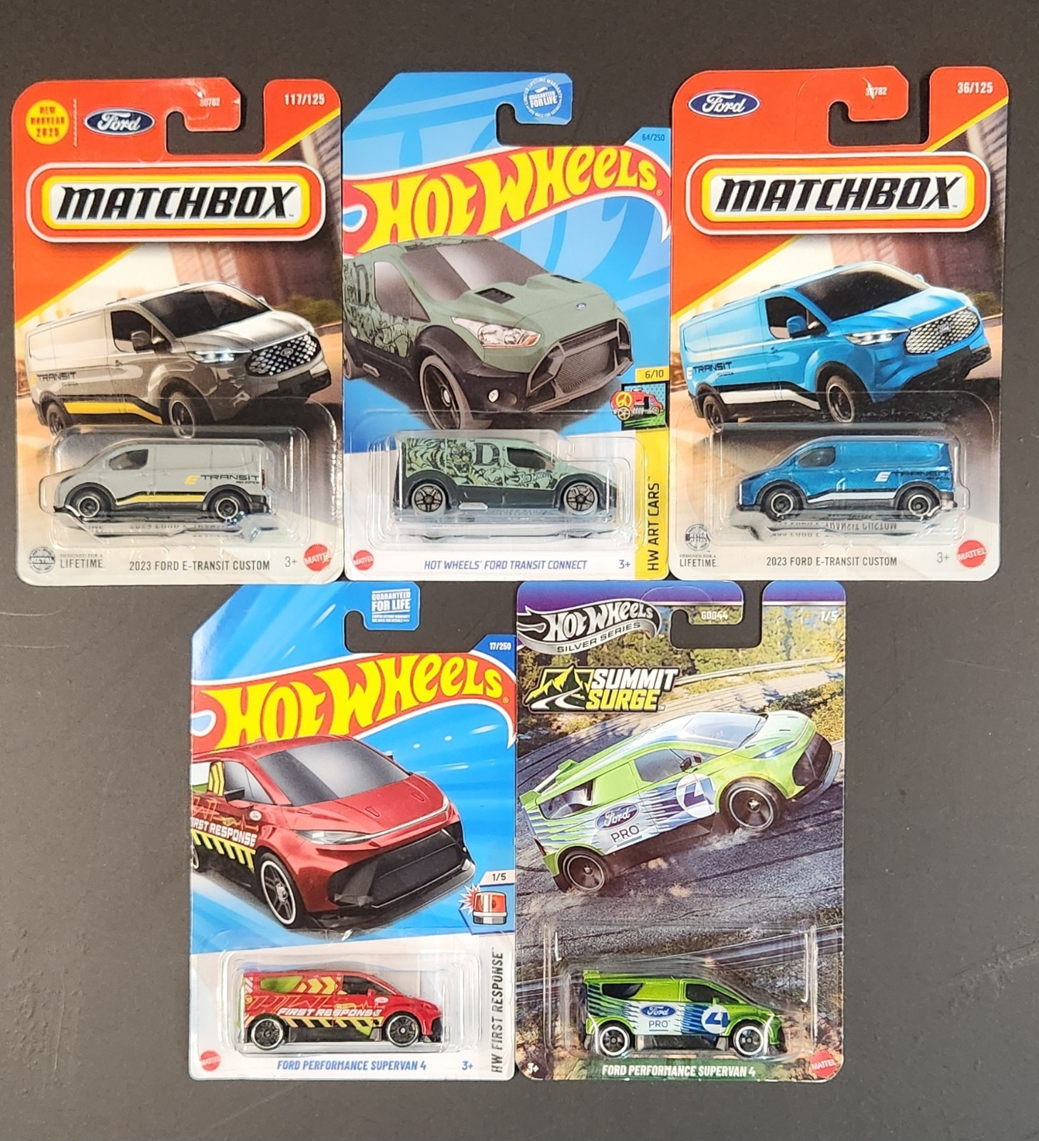 Hot Wheels Matchbox Ford Performance Supervan 4 E- Transit Connect Treasure Hunt