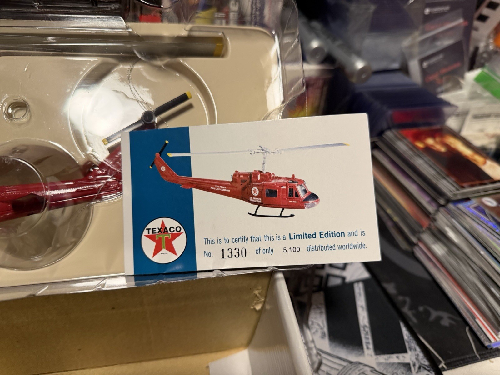 Corgi Huey Iroquois Helicopter Texas Pipeline Texaco 1:50 Limited Ed.