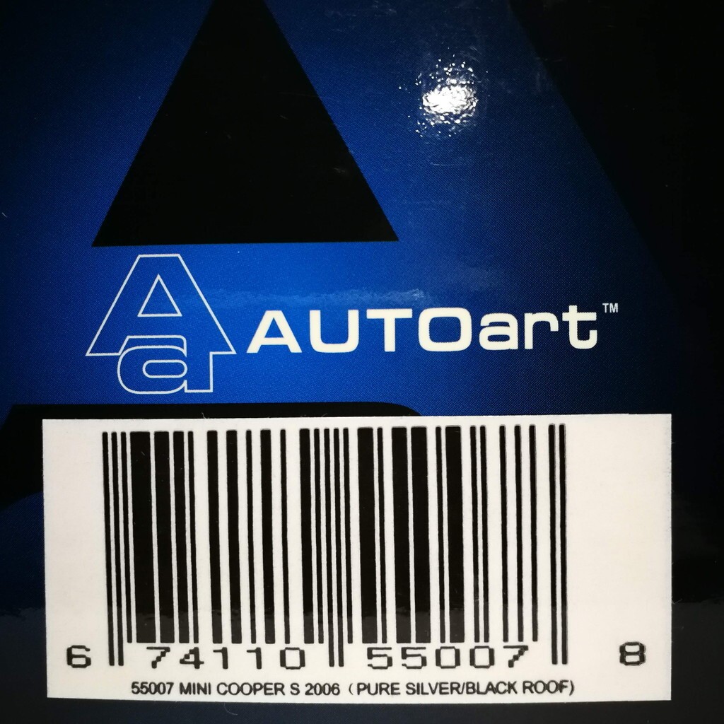Autoart 1/43 mini cooper S 2006 silver 475250