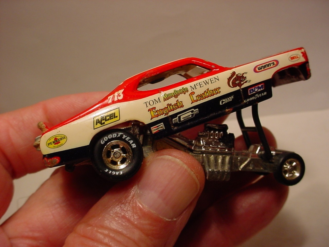 vintage Hot Wheels Drag Strip Plymouth Duster Mongoose funny car dragster