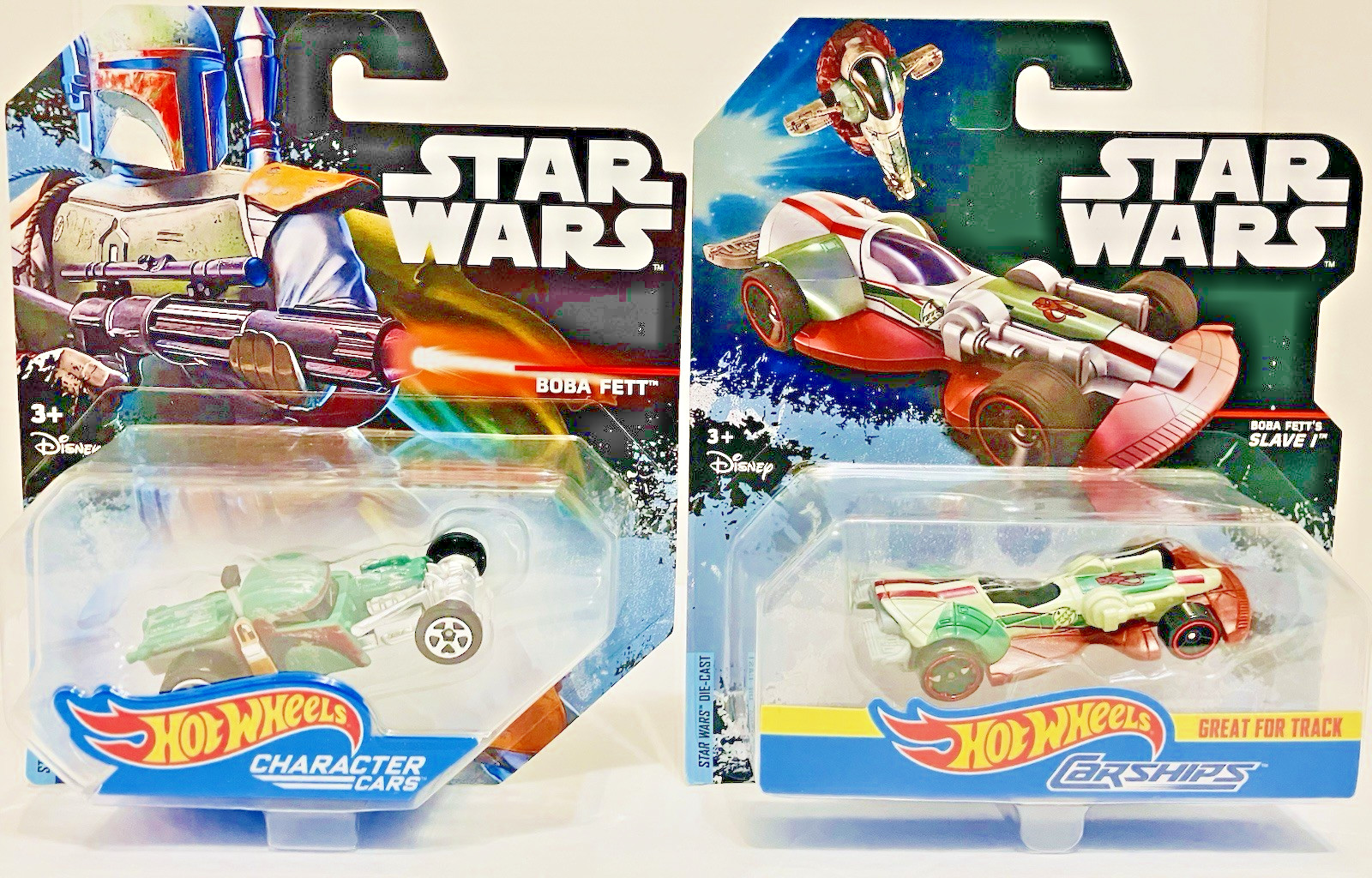 Lot of 12 Hot Wheels Star Wars Character Cars & Carships/ Mint-on-card
