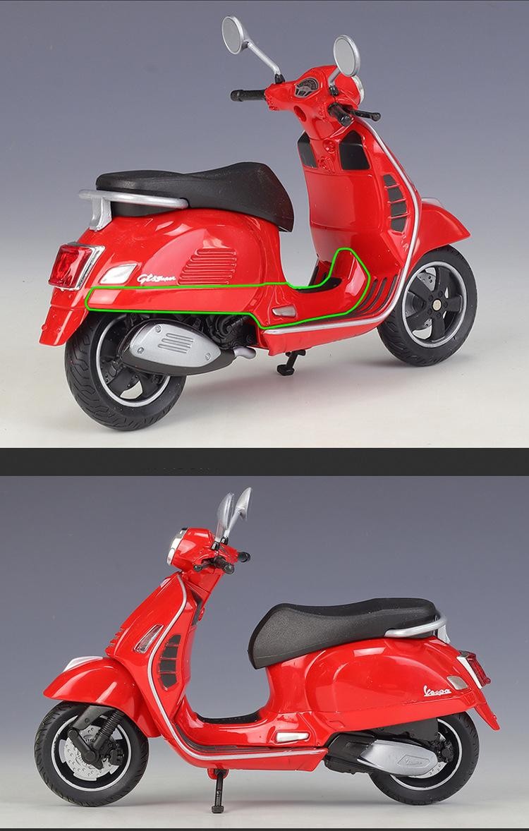1:12 Die Cast Scooter Model 2020 GTS Super Alloy Toy Collectible Vehicle