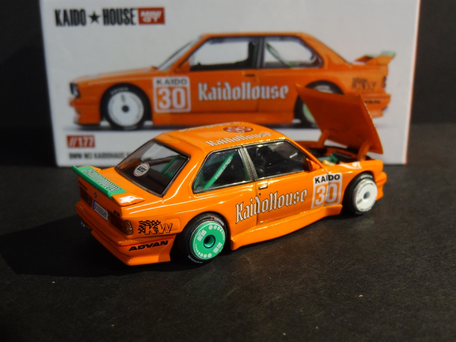 KAIDO HOUSE x MINI GT – BMW M3 KAIDOHAUS V1 – ORANGE #KHMG177 – SEALED