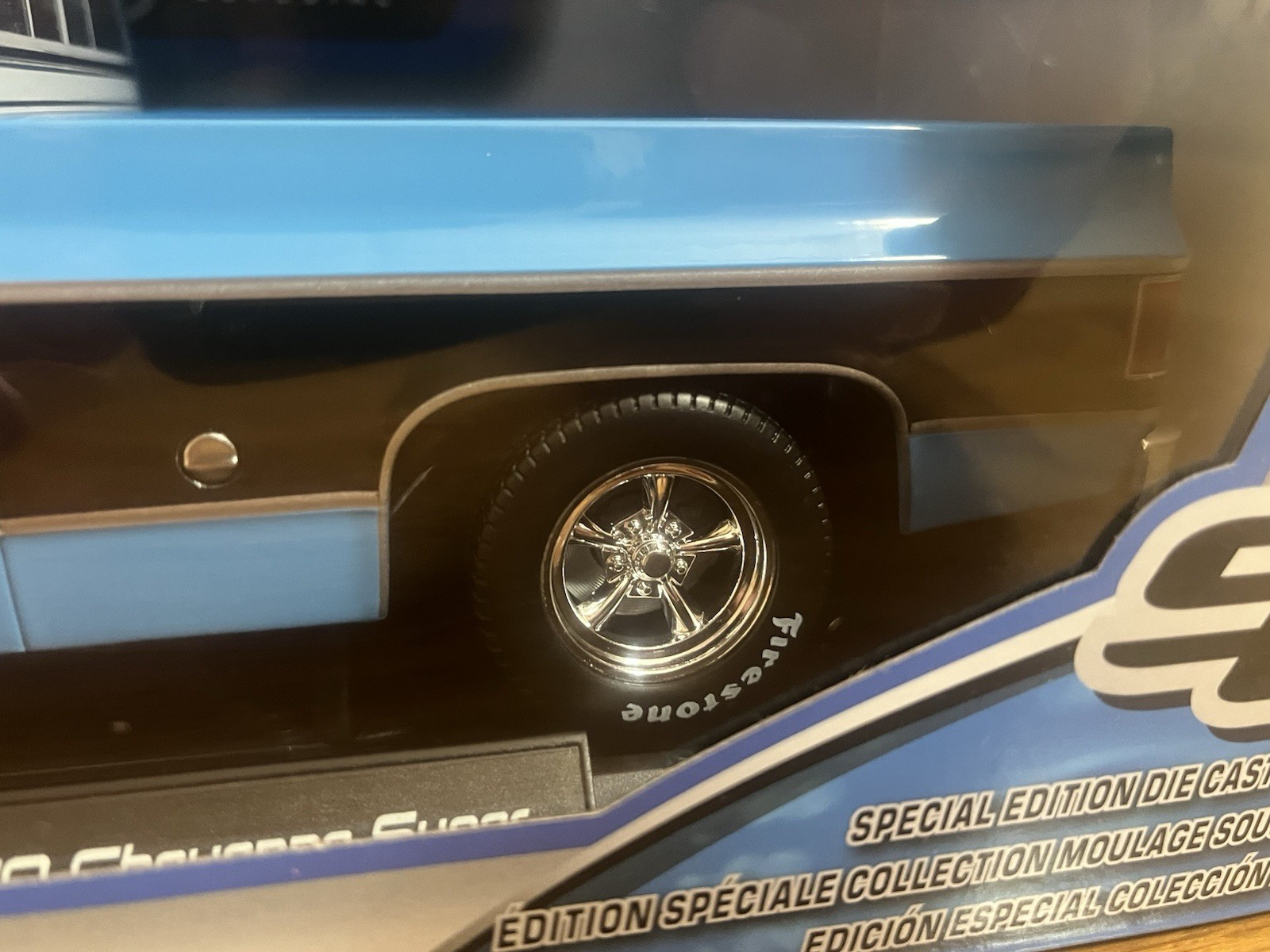 Maisto 1:18 1974 Chevrolet C10 Cheyenne Super Pickup Truck Blue Black Stripe New