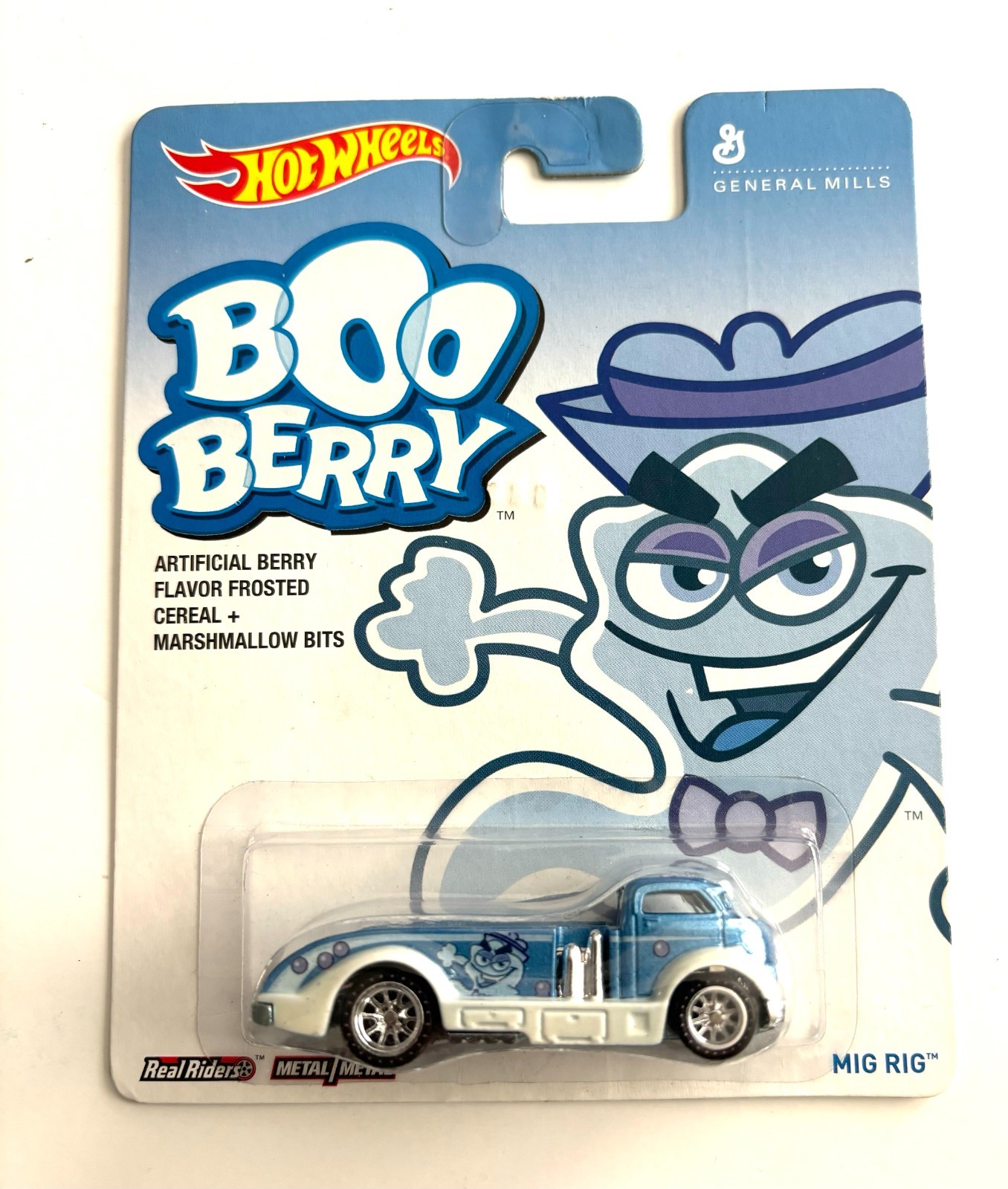 HOT WHEELS Boo Berry Mig Rig light blue premium real riders bxt